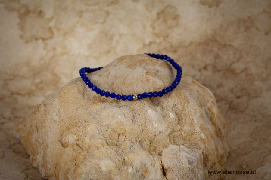 Armband Lapislazuli facettiert 3mm